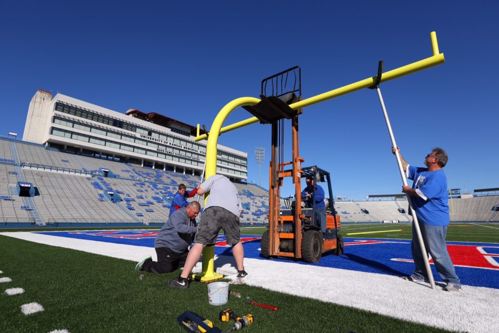 Royals fans tear down goal post at KU’s Memorial Stadium News, Sports
